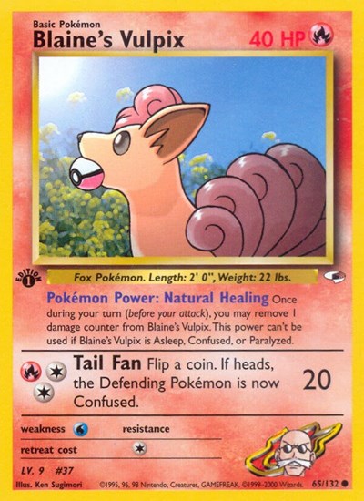 Blaine's Vulpix - Gym Heroes - 065/132