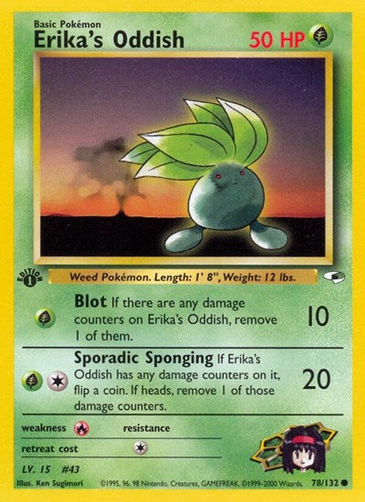 Erika's Oddish (78) - Gym Heroes - 078/132