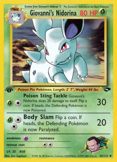 Giovanni's Nidorina - Gym Challenge - 044/132