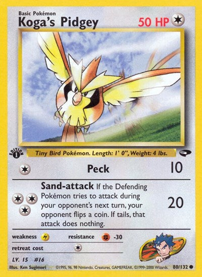 Koga's Pidgey (80) - Gym Challenge - 080/132