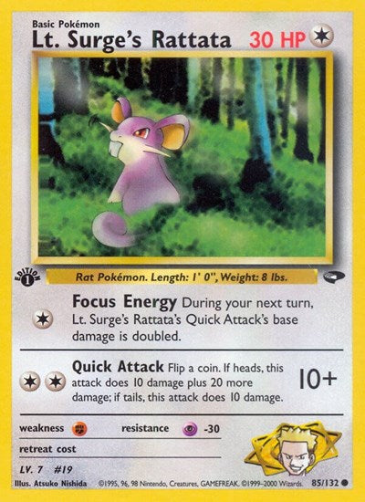 Lt. Surge's Rattata - Gym Challenge - 085/132
