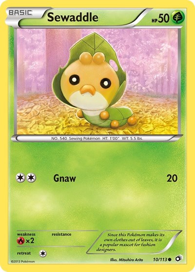 Sewaddle (10) - Legendary Treasures - 10/113