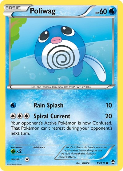 Poliwag - XY - Furious Fists - 15/111