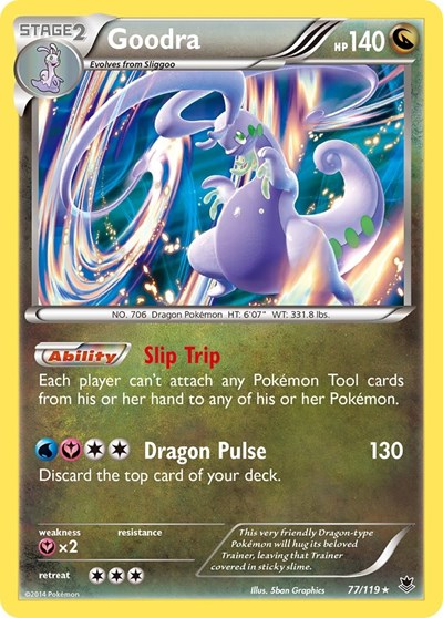 Goodra - XY - Phantom Forces - 77/119 REVERSE HOLOFOIL