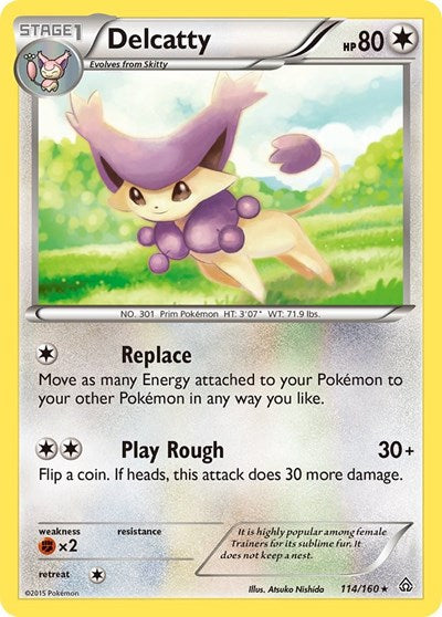 Delcatty - XY - Primal Clash - 114/160 REVERSE HOLOFOIL